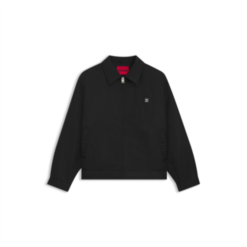 HUGO water-repellent jacket with stacked-logo trim