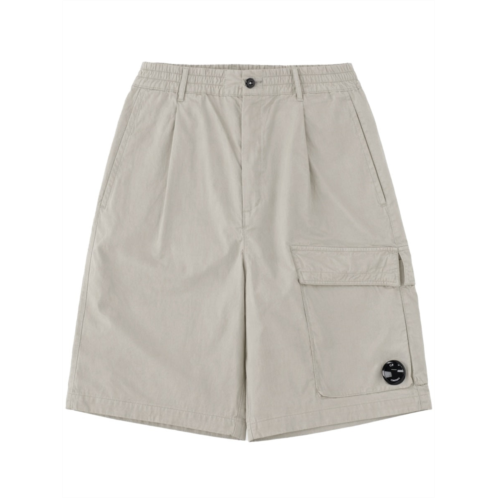 C.P. COMPANY neutrals elastic waistband cargo shorts