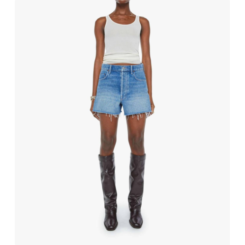 Mother the main course short fray jean in chew toy