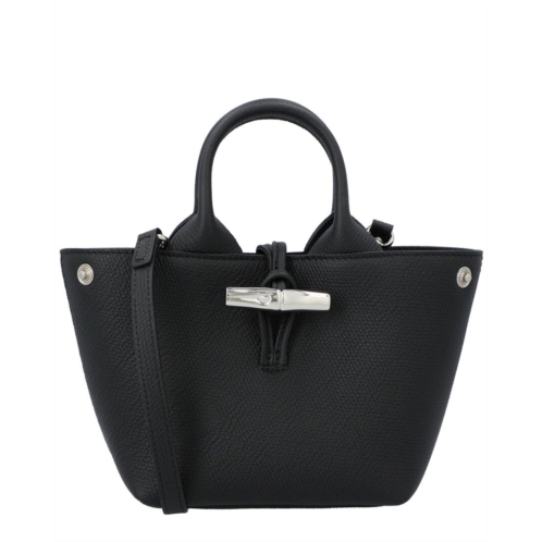 Longchamp roseau leather top handle bag