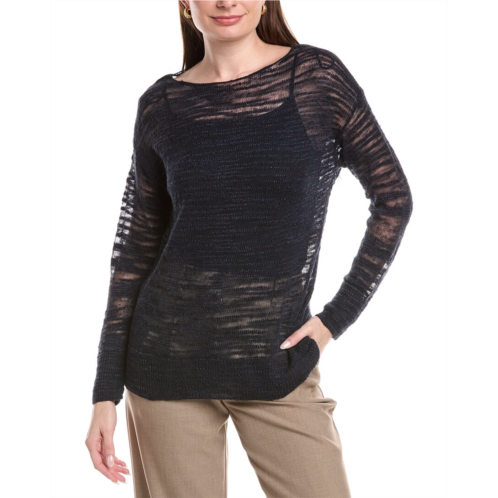 Lafayette 148 New York dropped shoulder bateau neck sweater