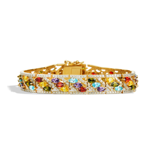 SAVVY CIE JEWELS multi color marquise bracelet