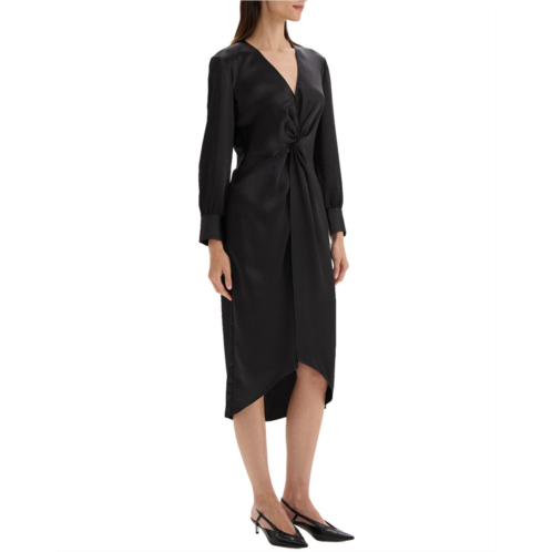 Theory midi twist dress