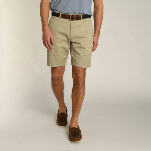 DUCK HEAD mens 9 gold school chino short in khaki