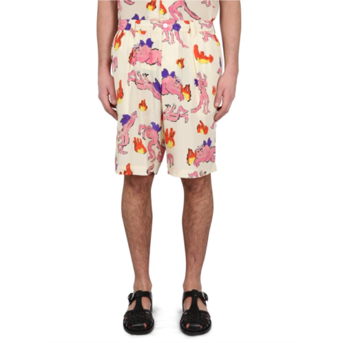 Marni playful print bermuda shorts