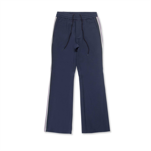 ON THIS DAY MENS flare leg track pants with trim tape in dark navy