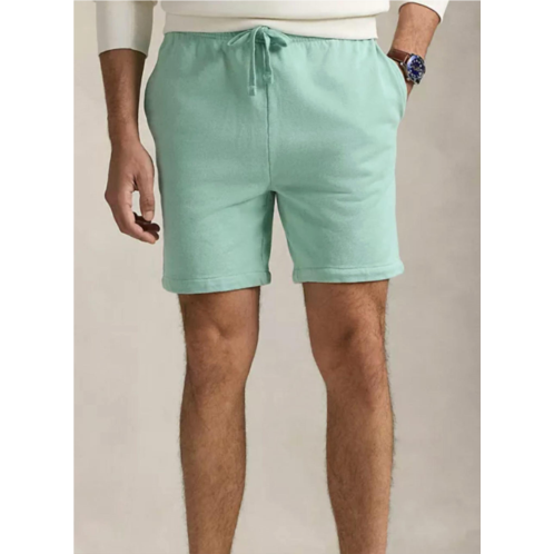 POLO RALPH LAUREN loopback fleece pull-on shorts in celadon