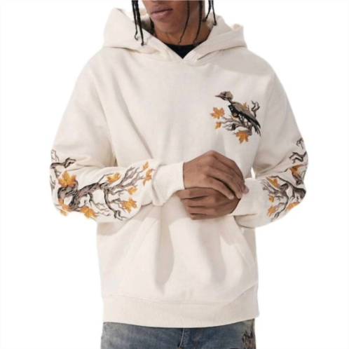JORDAN CRAIG aviary pullover hoodie in cream