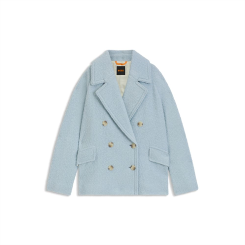 BOSS caban coat with boxy fit