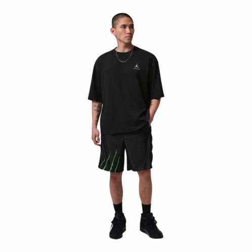 JORDAN mens brooklyn cat scratch black cat shorts black/black/scream green