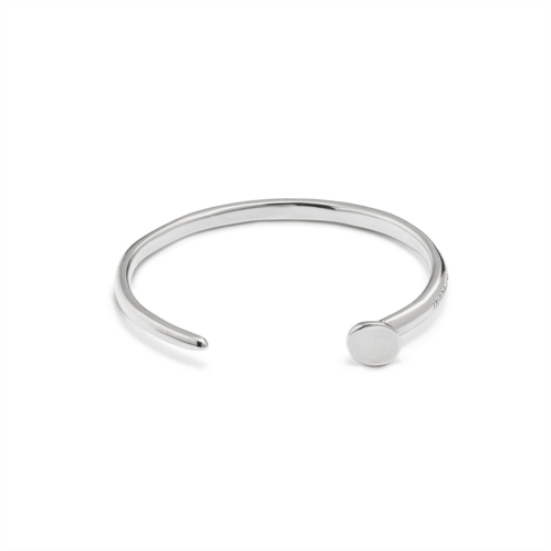 UNOde50 silver-plated metal alloy adjustable bracelet with a nail form