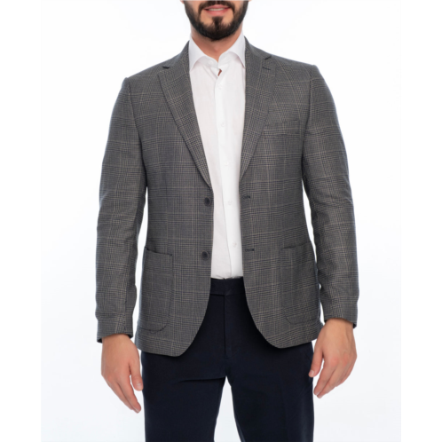 VELLAPAIS merci regular fit plaid sport coat