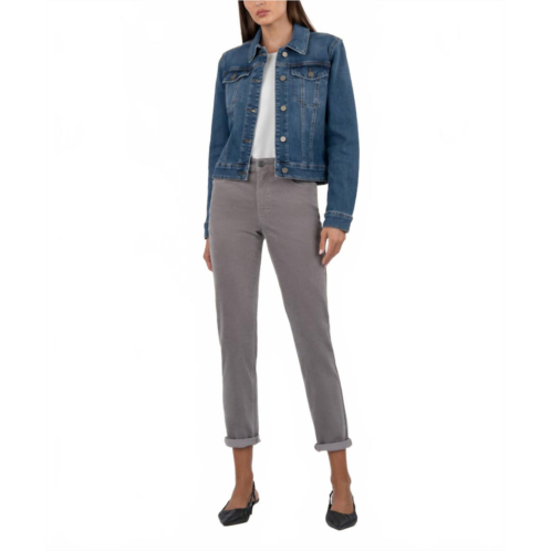 KUT FROM THE KLOTH julia dark wash jacket in denim