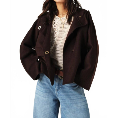 Ba&sh kove coat in chocolat