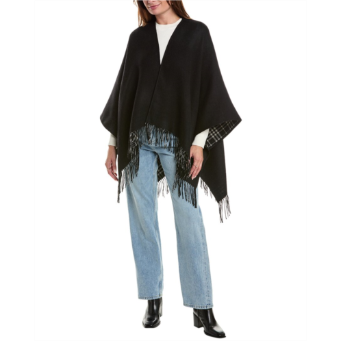 Burberry check reversible wool cape