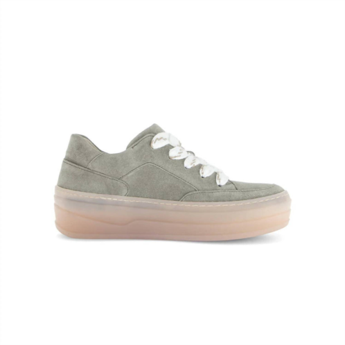 GABOR womens faiza platform sneaker in salvia green