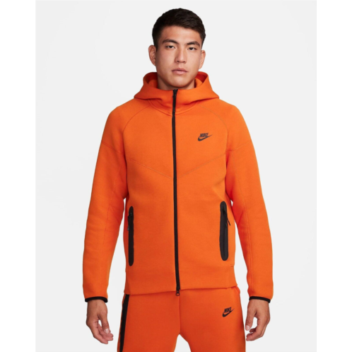 Nike sportswear tech fleece fb7921-893 mens orange windrunner hoodiencl136