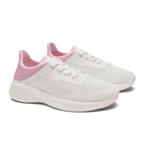 OluKai womens island hopper shoes in bright white/cotton candy