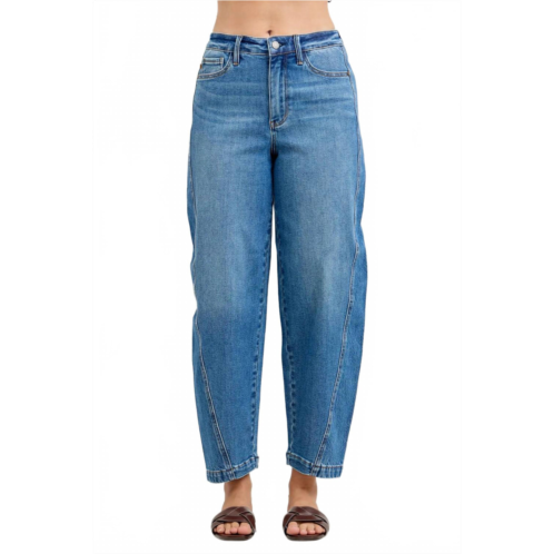 Judy Blue barrel rigid magic jeans in Blue