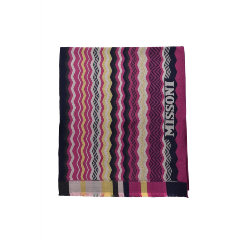 MISSONI fuchsia wool scarf