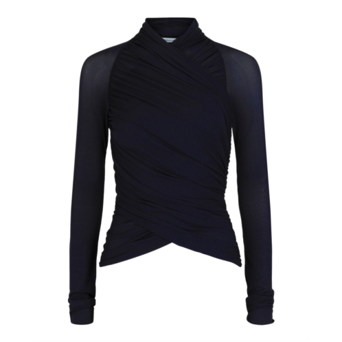 Salvatore Ferragamo ruched long-sleeve top