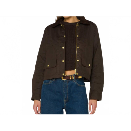 Velvet Heart naven timber jacket in brown