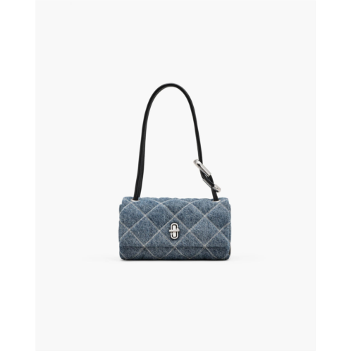 MARC JACOBS the quilted denim mini dual shoulder bag