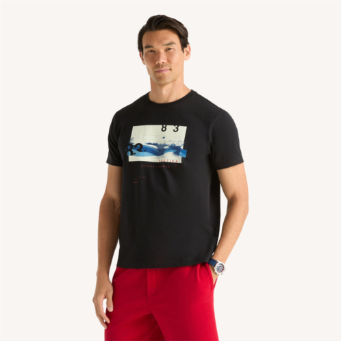 Nautica mens sailing division graphic t-shirt