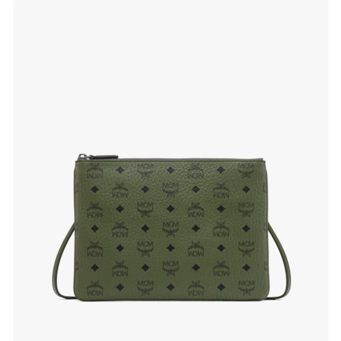 Mcm medium crossbody pouch in visetos original