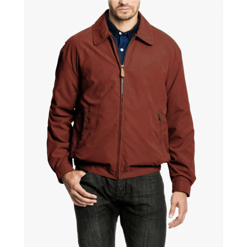 London Fog auburn light weight zip front golf jacket in chili