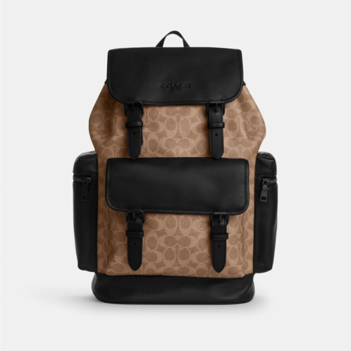 coach outlet sprint backpack in signature canvas