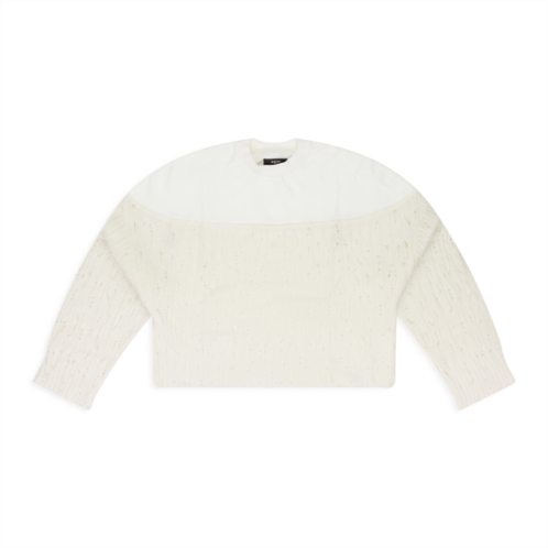 Amiri cream drop needle crewneck