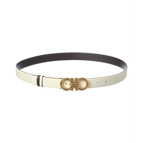 Salvatore Ferragamo Ferragamo gancini reversible & adjustable belt