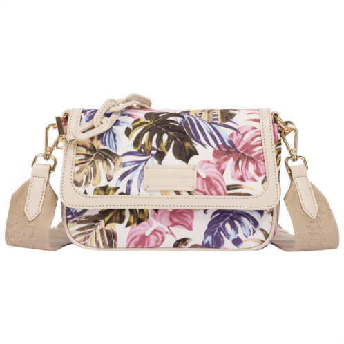 tommy bahama celeste jungle print flap crossbody bag multi