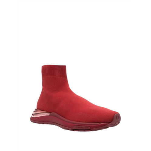 Salvatore Ferragamo womens knitted high-top sock sneakers in red