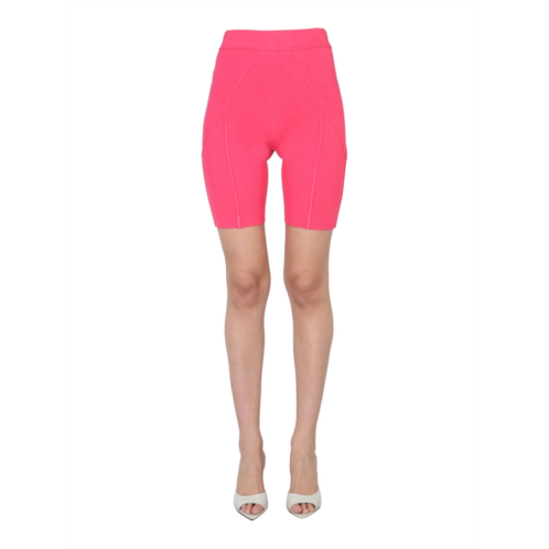 HELMUT LANG high-waisted cyclist bermuda shorts