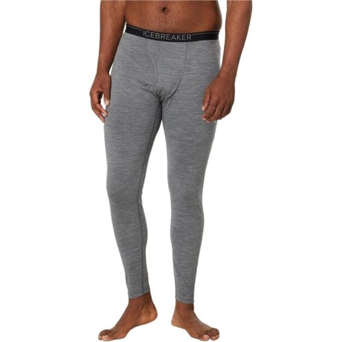 Icebreaker mens 200 oasis leggings gray 100% merino wool skinny leg erk1999