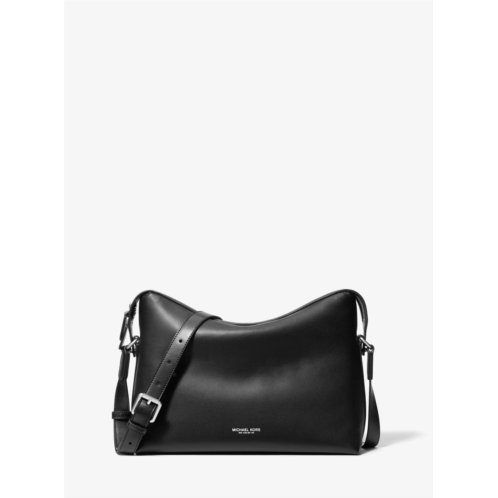 Michael Kors nicholas medium pebbled leather crossbody messenger bag