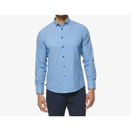 Mizzen Main leeward trim dress shirt in provence foulard print