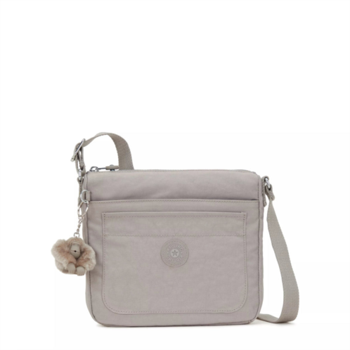 Kipling sebastian crossbody bag grey gris