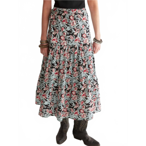 Maison Hotel nerea floral wrap skirt in black multi