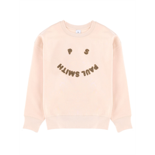 PS PAUL SMITH charming logo curved smile cotton sweatshirt