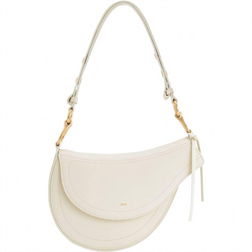 JW Pei leather ashlie asymmetrical shoulder bag in white