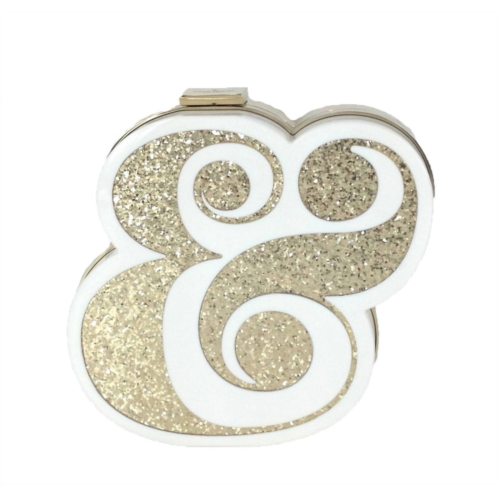 Kate Spade ampersand clutch in cream