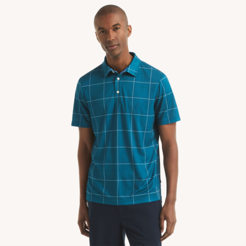 Nautica mens printed golf fit polo