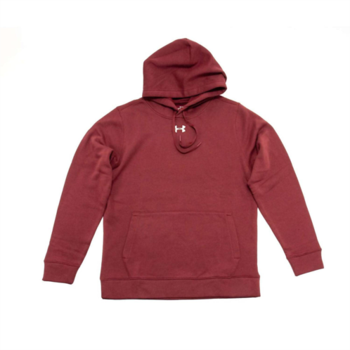 UNDER ARMOUR mens hustle fleece hoodie in cardinal