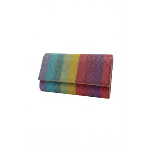Urban Expressions envelope rhinestone clutch in multi
