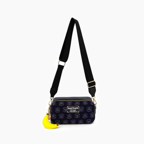 Like Dreams womens paul frank goin bananas crossbody bag in dark denim