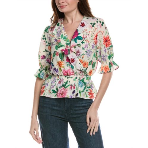 Philosophy peplum woven top