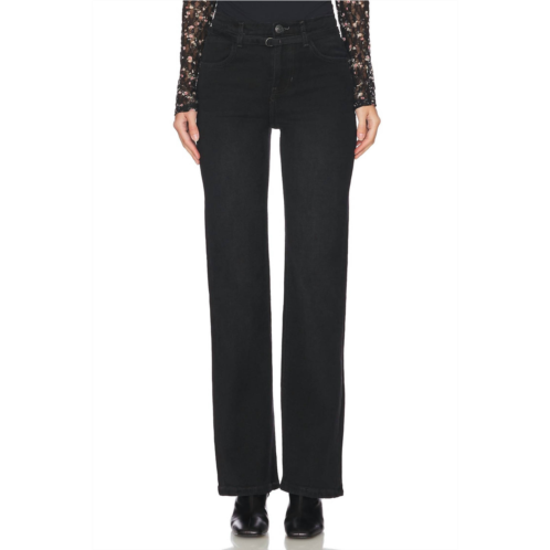 Free People we the free sabine slim a-line jeans in black